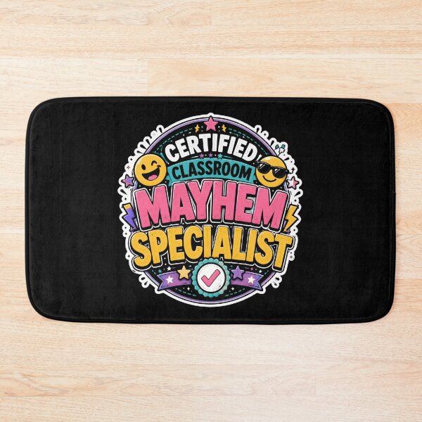 Item preview, Certified Classroom Mayhem Specialist Shirt | Funny Teacher Gift | Retro Classroom Humor T-Shirt designed and sold by FestivityFinds.