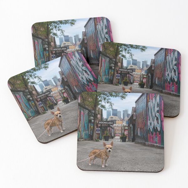 Item preview, A small chihuahua in the alleys of Hochelaga in Montreal designed and sold by Animal Passion Designs.