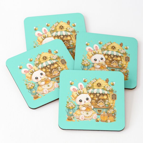 Item preview, Kawaii Honey Bee Bunny – Cute Cottagecore Honey Shop Rabbit Spring Aesthetic designed and sold by ALH Apparel.