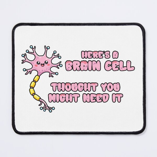 Item preview, Funny brain cell design – sarcastic brain cell gift (on light colors) designed and sold by messy-nessie.
