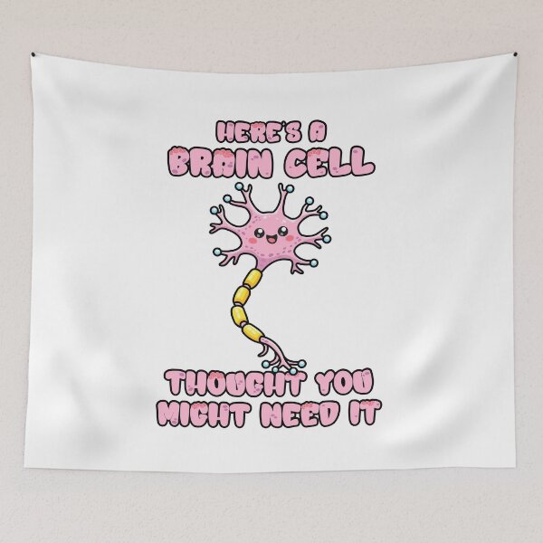 Item preview, Funny brain cell design – sarcastic brain cell gift (on light colors) designed and sold by messy-nessie.