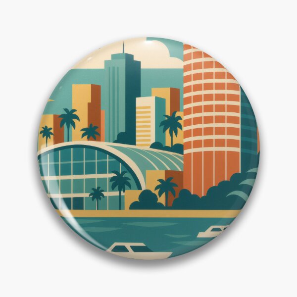 Item preview, Retro Pop Art Poster Illustration of Long Beach | Bold Queen Mary, Waterfront Skyline & Pacific Coast Design | Vintage California Wall Art Decor designed and sold by PaintedPixels01.