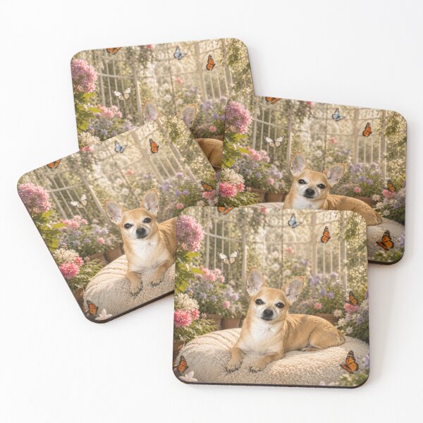 Item preview, Chihuahua in a flowery aviary designed and sold by Animal Passion Designs.