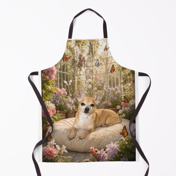 Item preview, Chihuahua in a flowery aviary designed and sold by Animal Passion Designs.