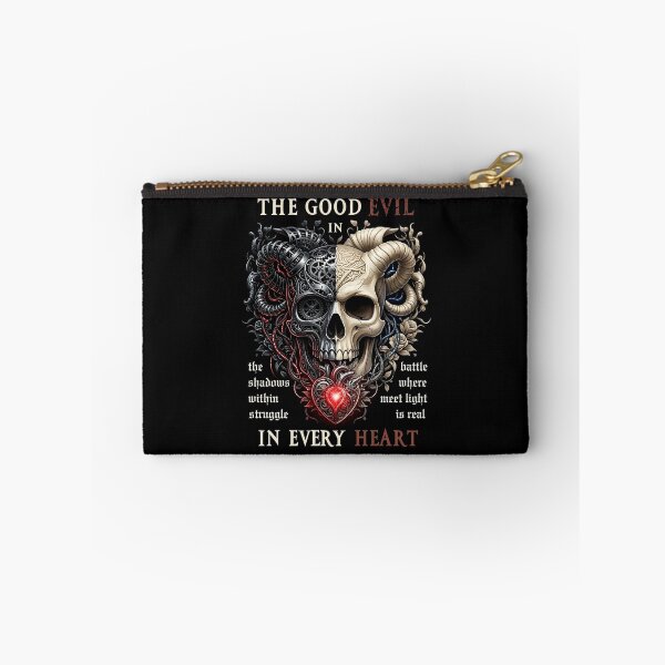 Item preview, Good Evil Skull Horns Heart designed and sold by Voodoo Store Paranormal Collections.