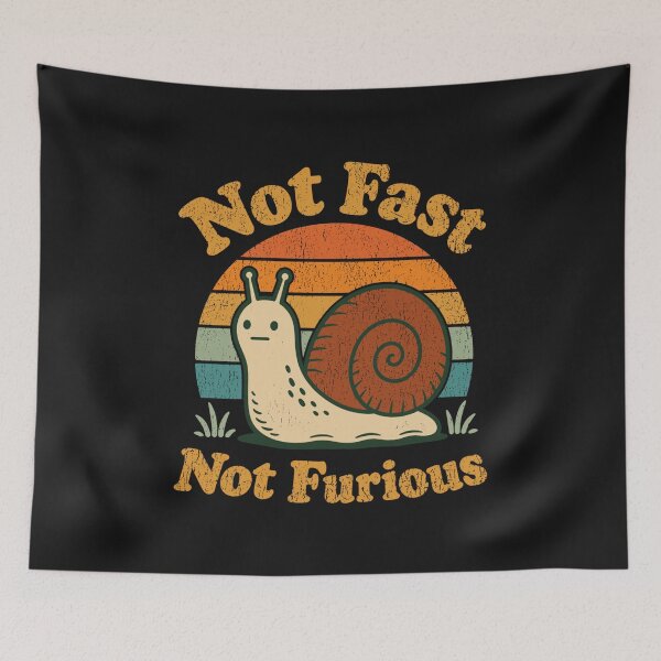Item preview, Vintage Retro Sunset Funny Snail Pace designed and sold by LarkinIsabell.