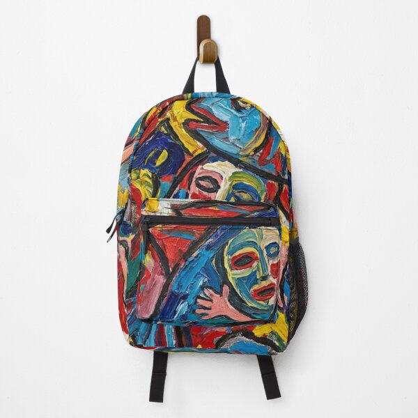 Item preview, Colorful Avant-Garde Fish Abstract Expressionism CoBrA Movement Art designed and sold by OddlySticky.