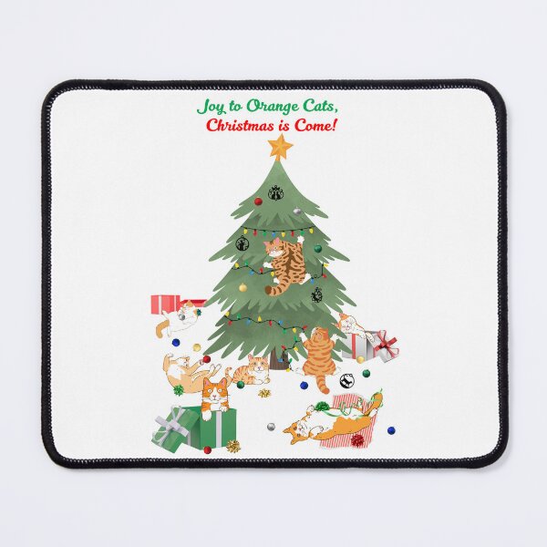 Item preview, Joy to Orange Cats, Christmas is Come designed and sold by MYCatStuff.