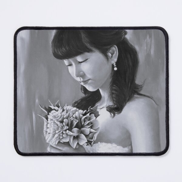 Item preview, Monochrome Bride with Bouquet Fine Art designed and sold by HaedamArt.