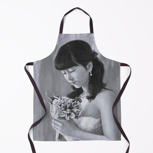 Item preview, Monochrome Bride with Bouquet Fine Art designed and sold by HaedamArt.