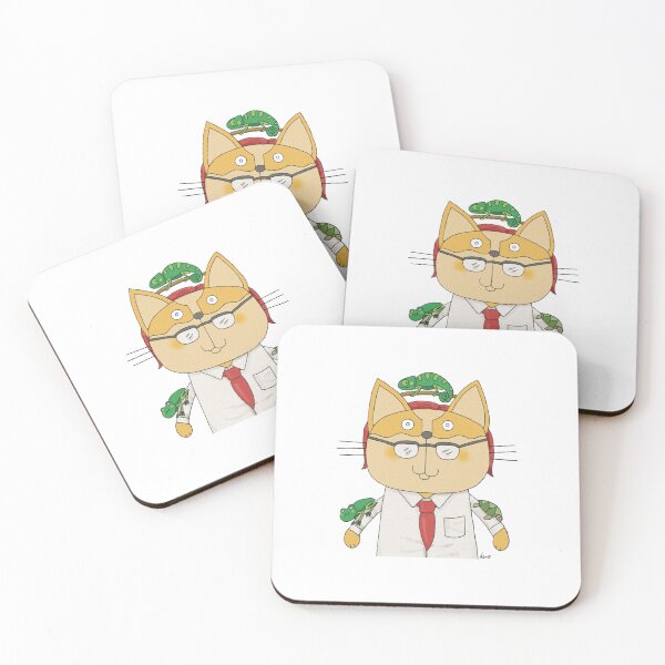 Item preview, Cat Goof Biologist Cute Cartoon Teacher Frog Design designed and sold by AnanamorphArter.