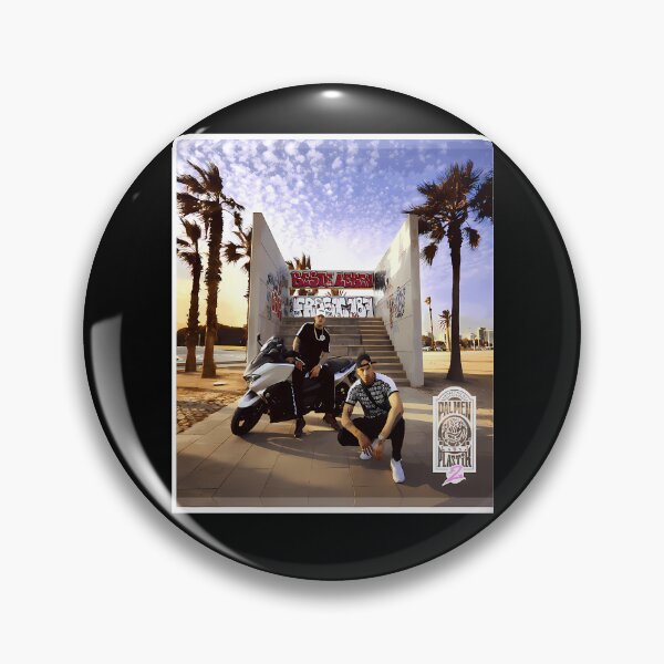 Item preview, Two Men On Scooter Beach Palms Stairs designed and sold by GreenBubIe.