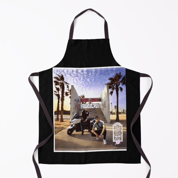 Item preview, Two Men On Scooter Beach Palms Stairs designed and sold by GreenBubIe.
