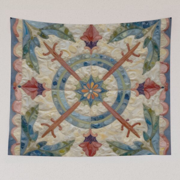 Item preview, Quilt of the Roundtable designed and sold by TheMadTeaParty.