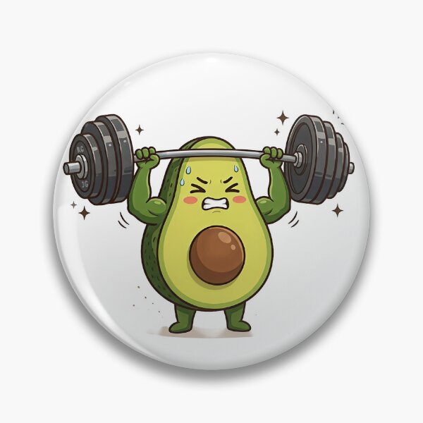 Item preview, gym avocado designed and sold by WatermelonShop-.