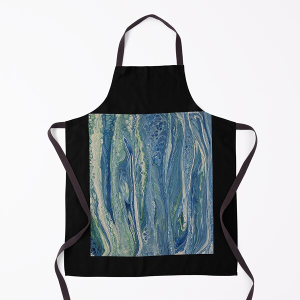 Item preview, Blue And Green Fluid Acrylic Pour Painting Marble Texture designed and sold by GreenBubIe.