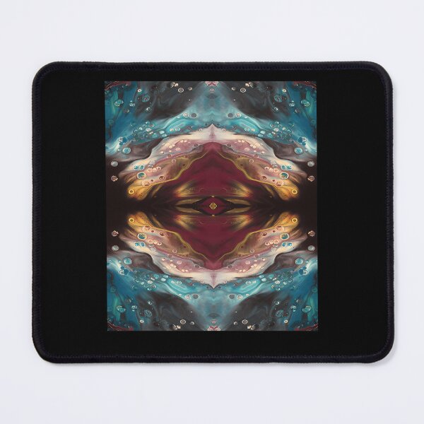 Item preview, Symmetrical Fluid Acrylic Pour Abstract Mirror Pattern designed and sold by GreenBubIe.