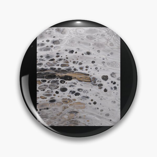 Item preview, Grey Black White Fluid Acrylic Cells Texture Pattern designed and sold by GreenBubIe.