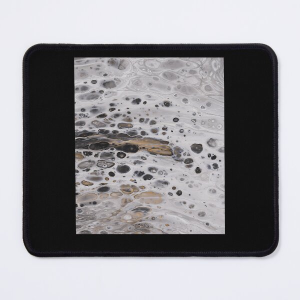 Item preview, Grey Black White Fluid Acrylic Cells Texture Pattern designed and sold by GreenBubIe.