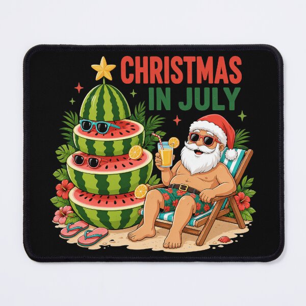 Item preview, Christmas in July Santa Beach Watermelon designed and sold by OlakunleOloroz.