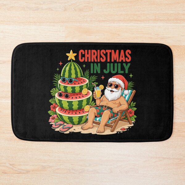 Item preview, Christmas in July Santa Beach Watermelon designed and sold by OlakunleOloroz.
