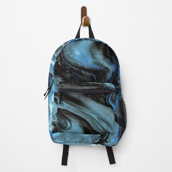 Item preview, Dynamic Blue Black Liquid Swirl Fluid Acrylic Texture designed and sold by GreenBubIe.
