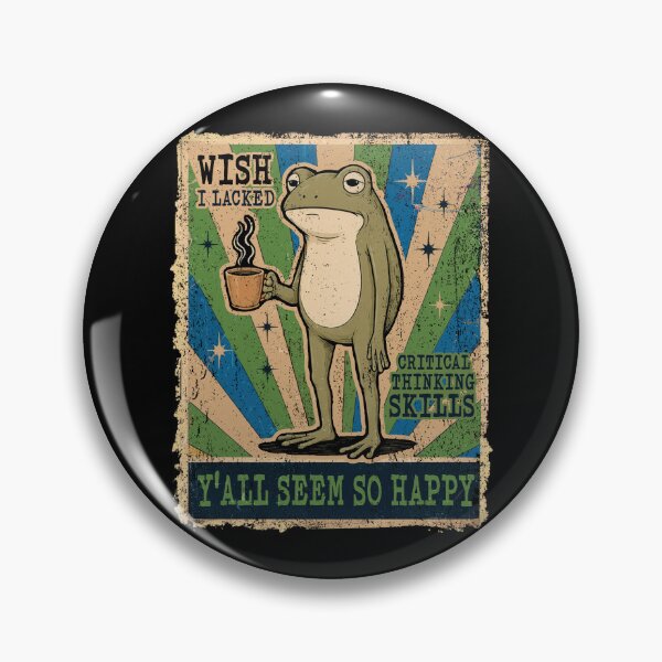 Item preview, Wish I Lacked Critical Thinking Skills Funny Frog Coffee designed and sold by watanabeee.