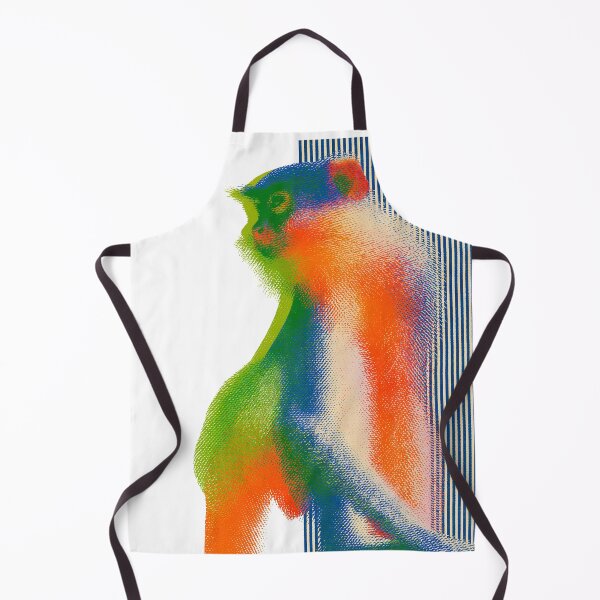 Item preview, Modern Abstract Monkey | Colorful Halftone Primate Illustration designed and sold by Swedeprep.