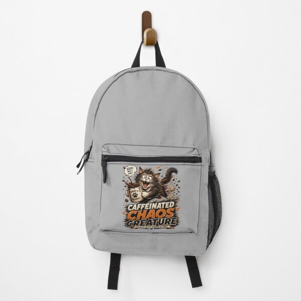 Item preview, Caffeinated Chaos Creature Funny Cat Art designed and sold by pradeepvisuals.