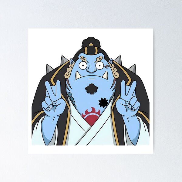 Item preview, Jinbei One Piece Blue Fishman Double Peace Pose designed and sold by earlobejerk.