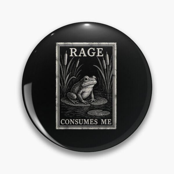 Item preview, Rage Consumes Me Gothic Frog Tarot Card Dark Academia Aesthetic Design designed and sold by MiALopezArt.