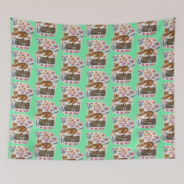 Item preview, Retro Tiger Floral Art Print  designed and sold by My-Hoodies.