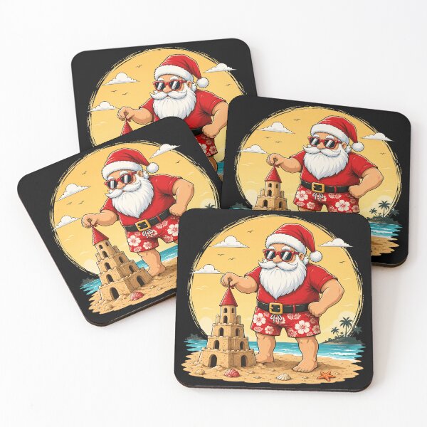 Item preview, Christmas in July Santa Beach Xmas Tropical Hawaii designed and sold by OlakunleOloroz.