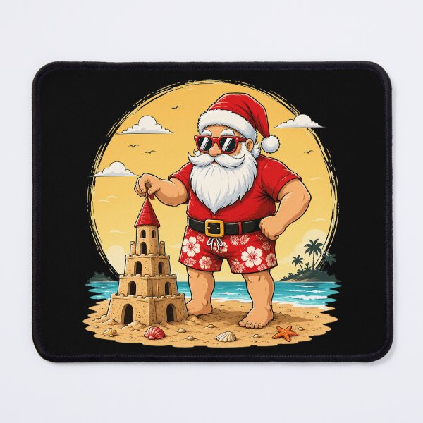 Item preview, Christmas in July Santa Beach Xmas Tropical Hawaii designed and sold by OlakunleOloroz.