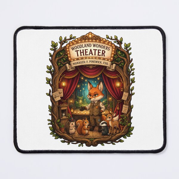 Item preview, Woodland Wonders Theater | Whimsical Forest Stage | Fox Theater Manager | Cottagecore Fantasy Performance | Storybook Animal Theater designed and sold by MrDev.
