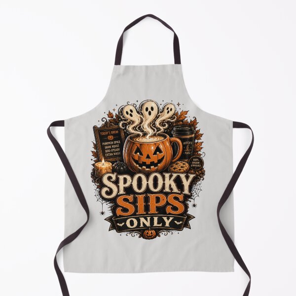 Item preview, Spooky Sips Only Halloween Coffee Design designed and sold by pradeepvisuals.