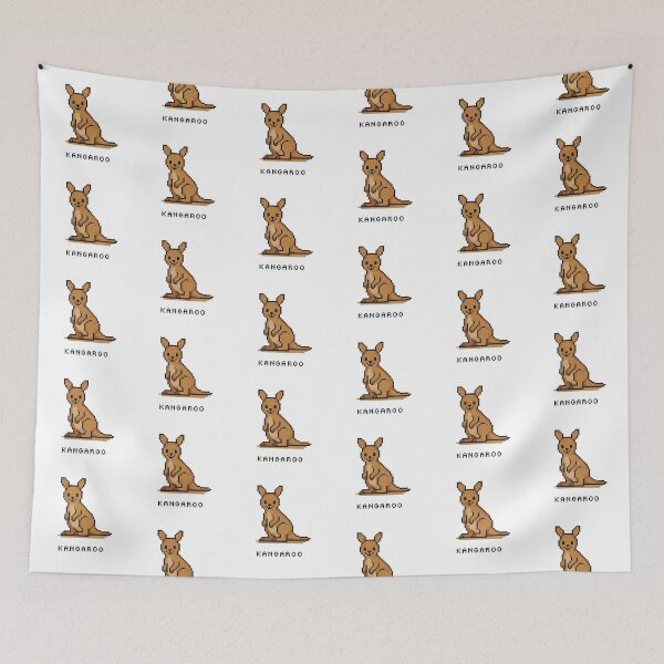 Item preview, Cute Pixel Art Kangaroo - Retro 8-Bit Wildlife Design designed and sold by SLGA-Designs.