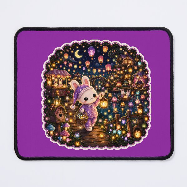 Item preview, Cute Bunny Lantern Festival – Magical Night Garden Cottagecore Aesthetic designed and sold by ALH Apparel.