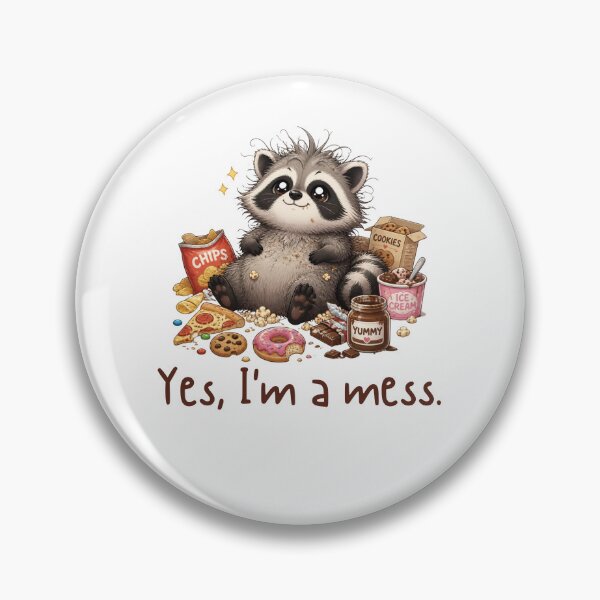 Item preview, Cute Messy Raccoon Snack Attack  designed and sold by Rick and Jess.