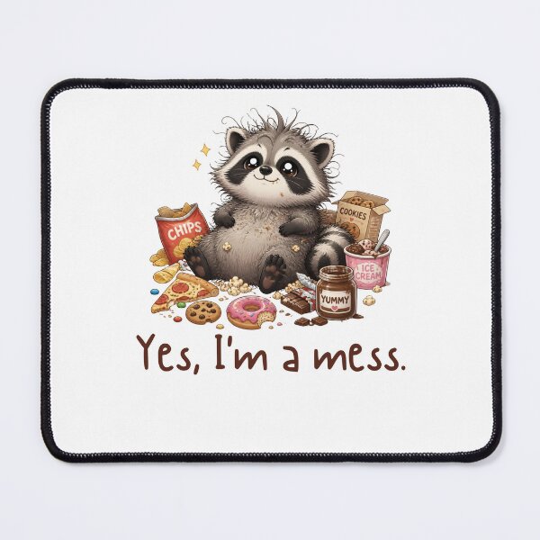 Item preview, Cute Messy Raccoon Snack Attack designed and sold by Rick and Jess.