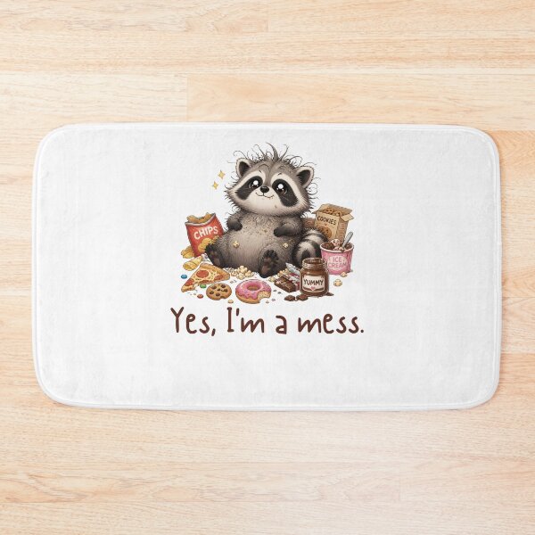 Item preview, Cute Messy Raccoon Snack Attack  designed and sold by Rick and Jess.