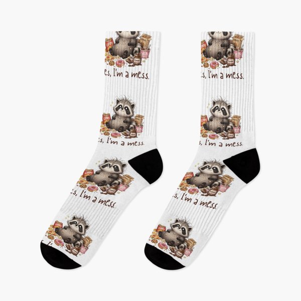 Item preview, Cute Messy Raccoon Snack Attack  designed and sold by Rick and Jess.