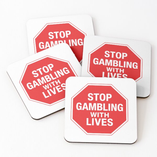 Item preview, Stop Gambling with Lives Stopsign designed and sold by GHLEEoz.