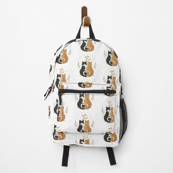 Item preview, Zen Meditating Cat with Om – Yin Yang Cats designed and sold by KindredPaws.