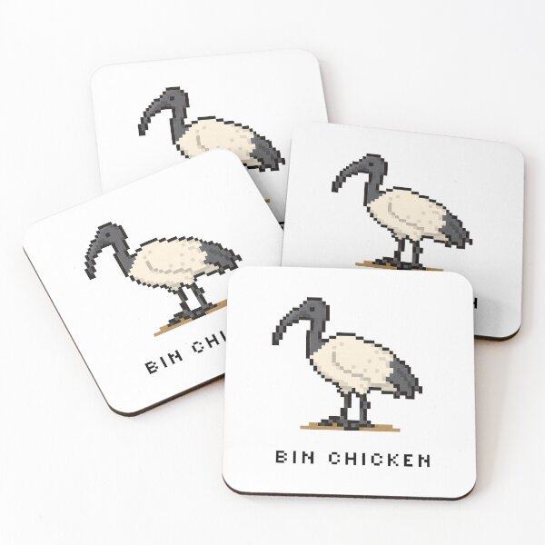 Item preview, Cute Pixel Art Bin Chicken - Retro 8-Bit Wildlife Design designed and sold by SLGA-Designs.