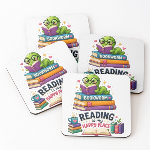 Item preview, Reading Is My Happy Place Bookworm Reading designed and sold by MR4me.