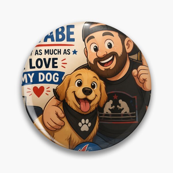 Item preview, I Love Keeping Kayfabe Almost As Much As I Love My Dog — Funny Wrestling Fan Dog Dad Gift Shirt designed and sold by DoggyDayLove.