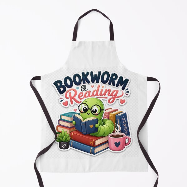 Item preview, Bookworm Reading Cute Book Lover Reading Is My Happy Place designed and sold by MR4me.