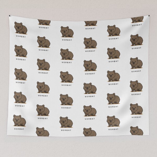 Item preview, Cute Pixel Art Wombat - Retro 8-Bit Wildlife Design designed and sold by SLGA-Designs.