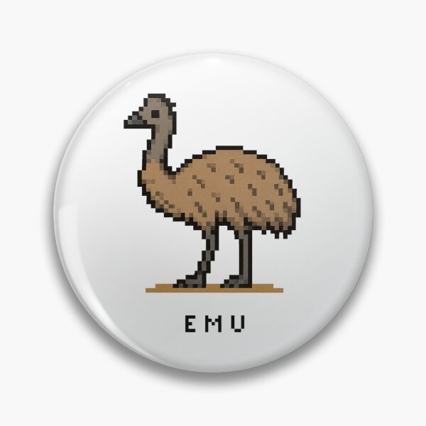 Item preview, Cute Pixel Art Emu - Retro 8-Bit Wildlife Design designed and sold by SLGA-Designs.